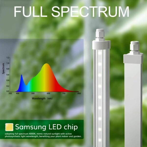 04_f1237054-0599-47bc-8d92-e4415cc0bbe8.jpg T8-40 LED Tube Grow Lights 4-Pack | Propagation Shelves