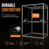 5 150 × 150cm ventilation kit — Steel frame construction illustration