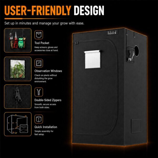 60x60x140cm Grow Tent