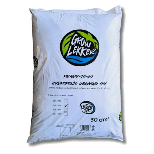 Coco perlite mix 30L hydroponic growing medium on a white background帐篷