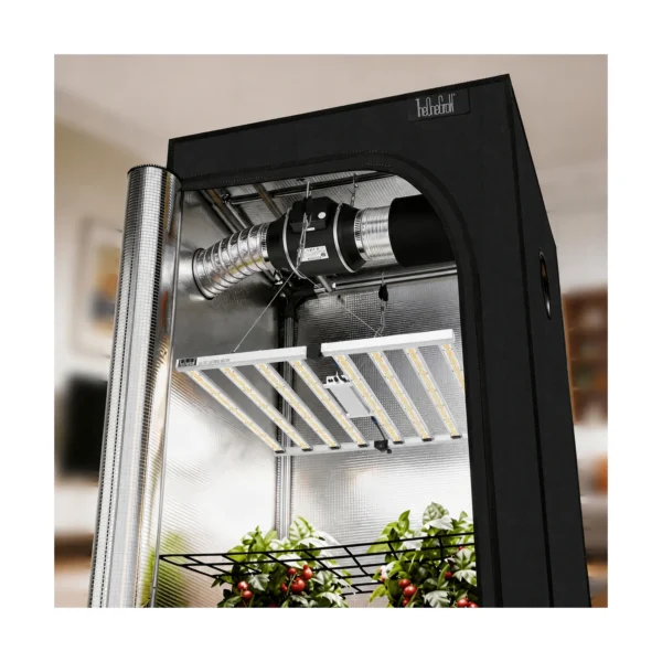OCP800 150x150cm Grow Tent Kit on a clean white background – 150x150 commercial grow tent kit