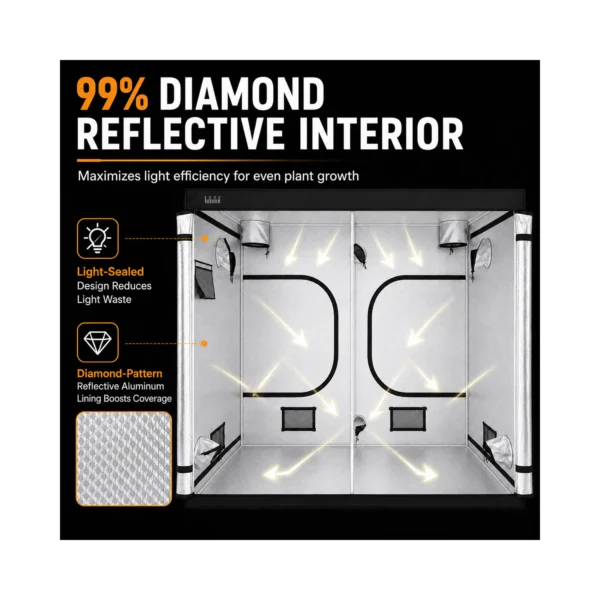 240x120x200cm Grow Tent product view 02