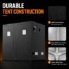 240 × 120cm ventilation kit — 600D enclosure fabric and construction details