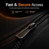120 × 120cm ventilation kit — Double-stitched zipper close-up