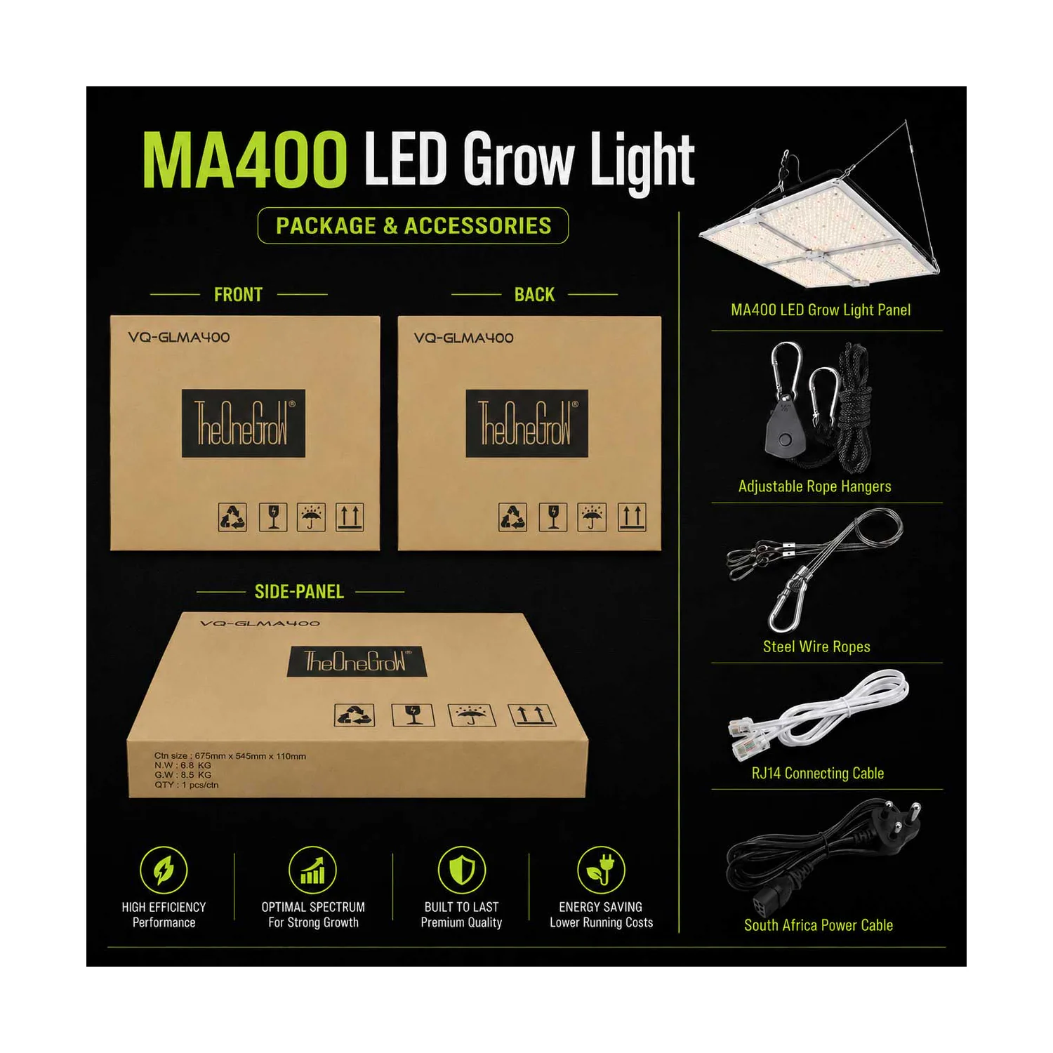 MA400 400W Quantum Board LED Grow Light product view 03