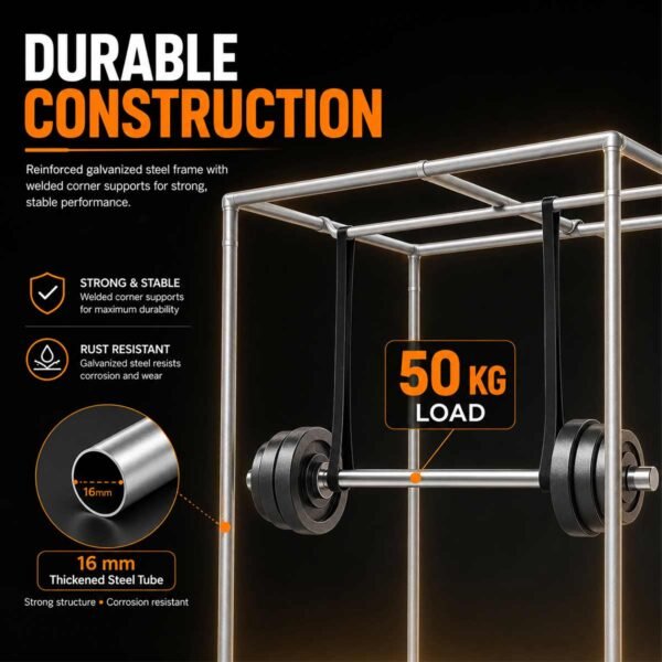 240 × 240cm ventilation kit — Steel frame construction illustration