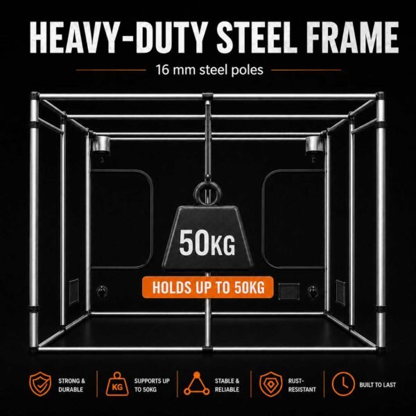 300x300cm Grow Tent Ventilation Kit