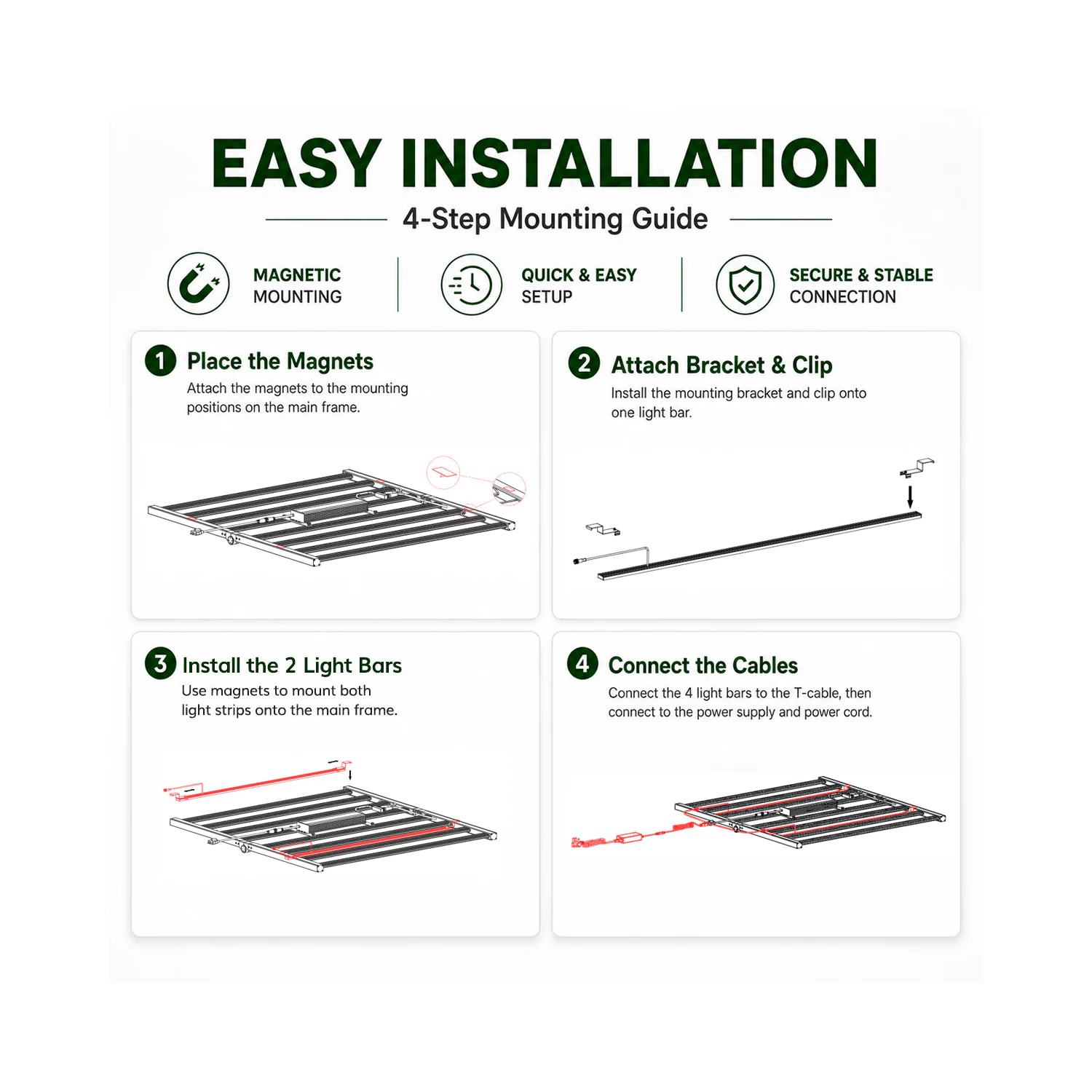 U60 60W UV+IR Supplemental Grow Light product view 02