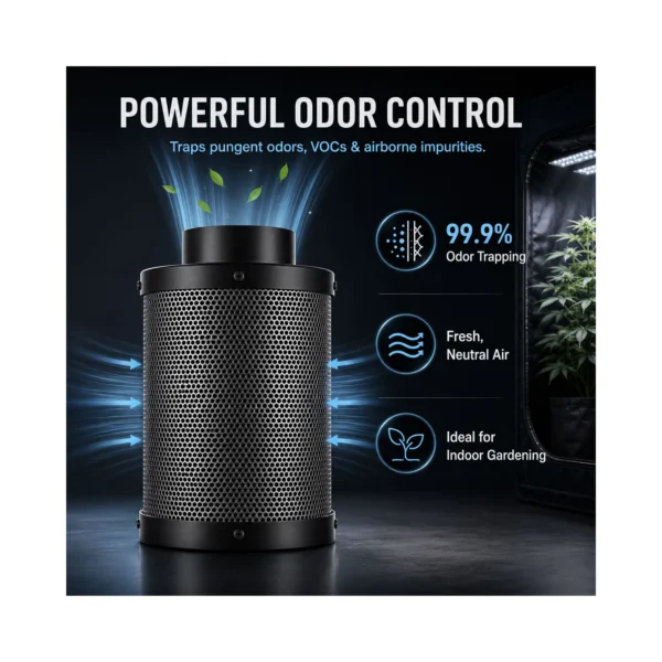 Grow Tent Carbon Filter – airflow detail Grow Tent Carbon Filter airflow and ventilation details