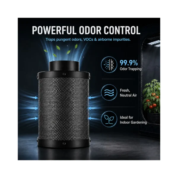 Grow Tent Carbon Filter – airflow detail Grow Tent Carbon Filter airflow and ventilation details