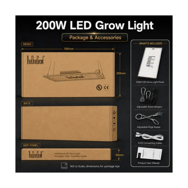 MA200 200W Full-Spectrum LED Grow Light product view 04