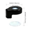 LED Glass Storage Jars with Magnifying Lid – main LED Glass Storage Jars with Magnifying Lid on a clean white background – LED glass storage jar