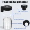 LED Glass Storage Jars with Magnifying Lid – product view 04 LED Glass Storage Jars with Magnifying Lid product view 04