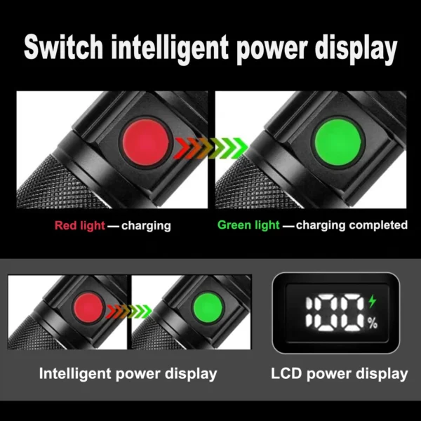 Rechargeable Portable Flashlight – product view 04 Rechargeable Portable Flashlight product view 04