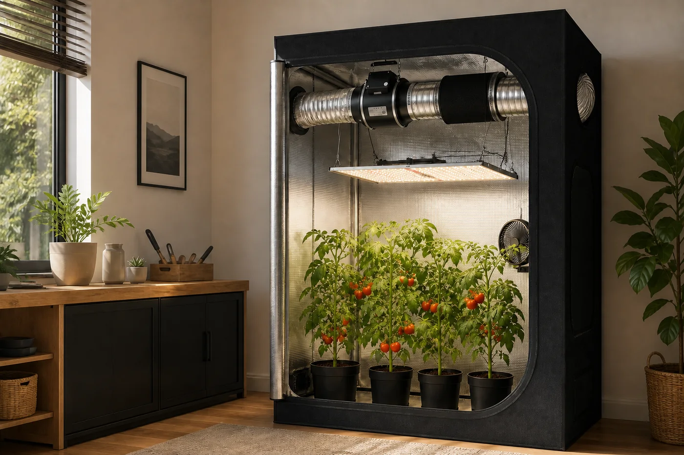 120x120cm Grow Tent Ventilation Kit