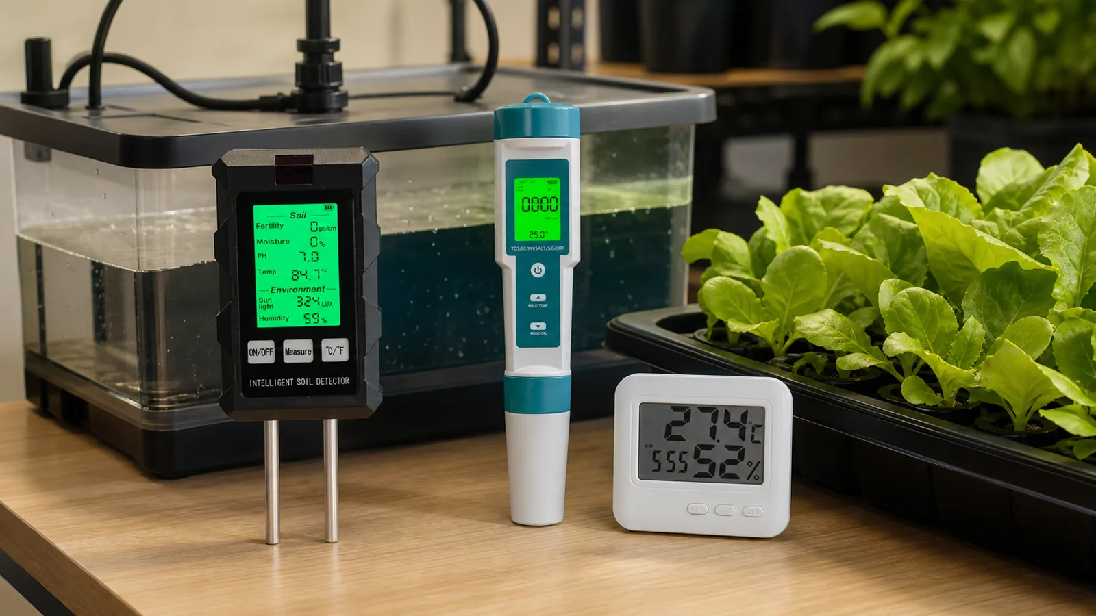 Indoor growing accessories, tools and testers