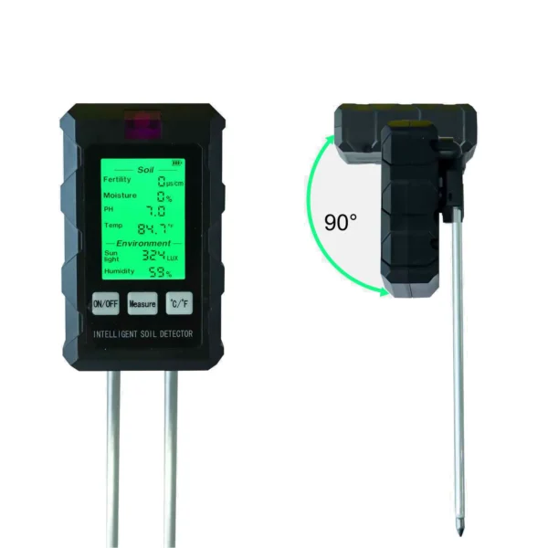 6-in-1 Soil pH Meter & Tester – main 6-in-1 Soil pH Meter & Tester on a clean white background – soil pH meter