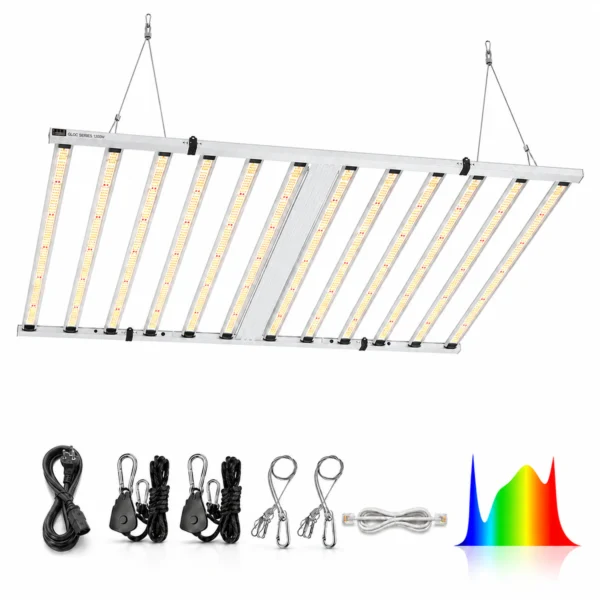 OC1200 1200W Foldable LED Grow Light – product view 02 OC1200 1200W Foldable LED Grow Light product view 02