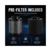 Grow Tent Carbon Filter – airflow detail Grow Tent Carbon Filter airflow and ventilation details