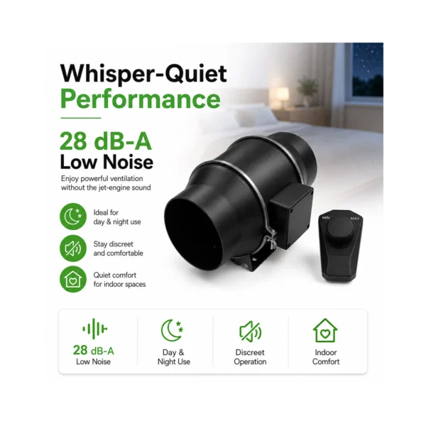 Inline Extractor Fan for Grow Tents product view 12