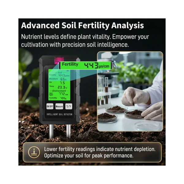 6-in-1 Soil pH Meter & Tester – product view 13 6-in-1 Soil pH Meter & Tester product view 13